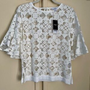 Next Women's White Lace Blouse